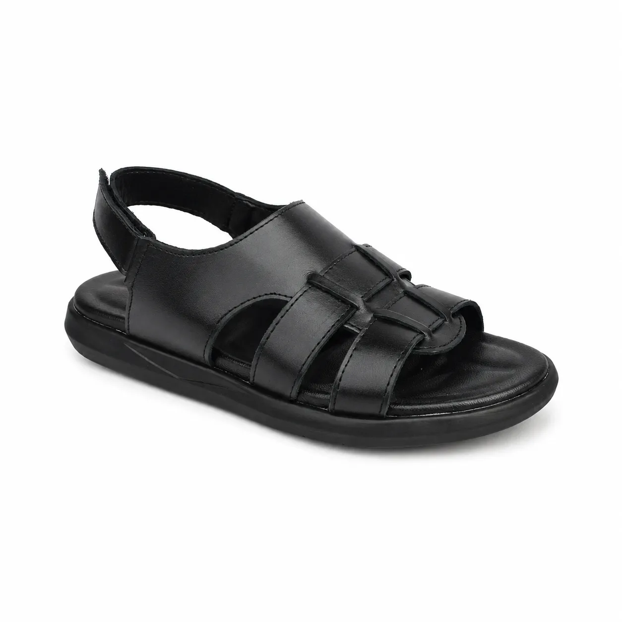 Sandales pour homme 032 Noir Cuir